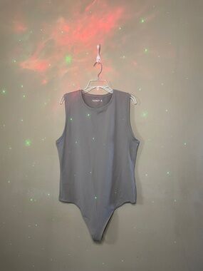 Abercrombie & Fitch Taupe Crewneck Bodysuit SZ XXL